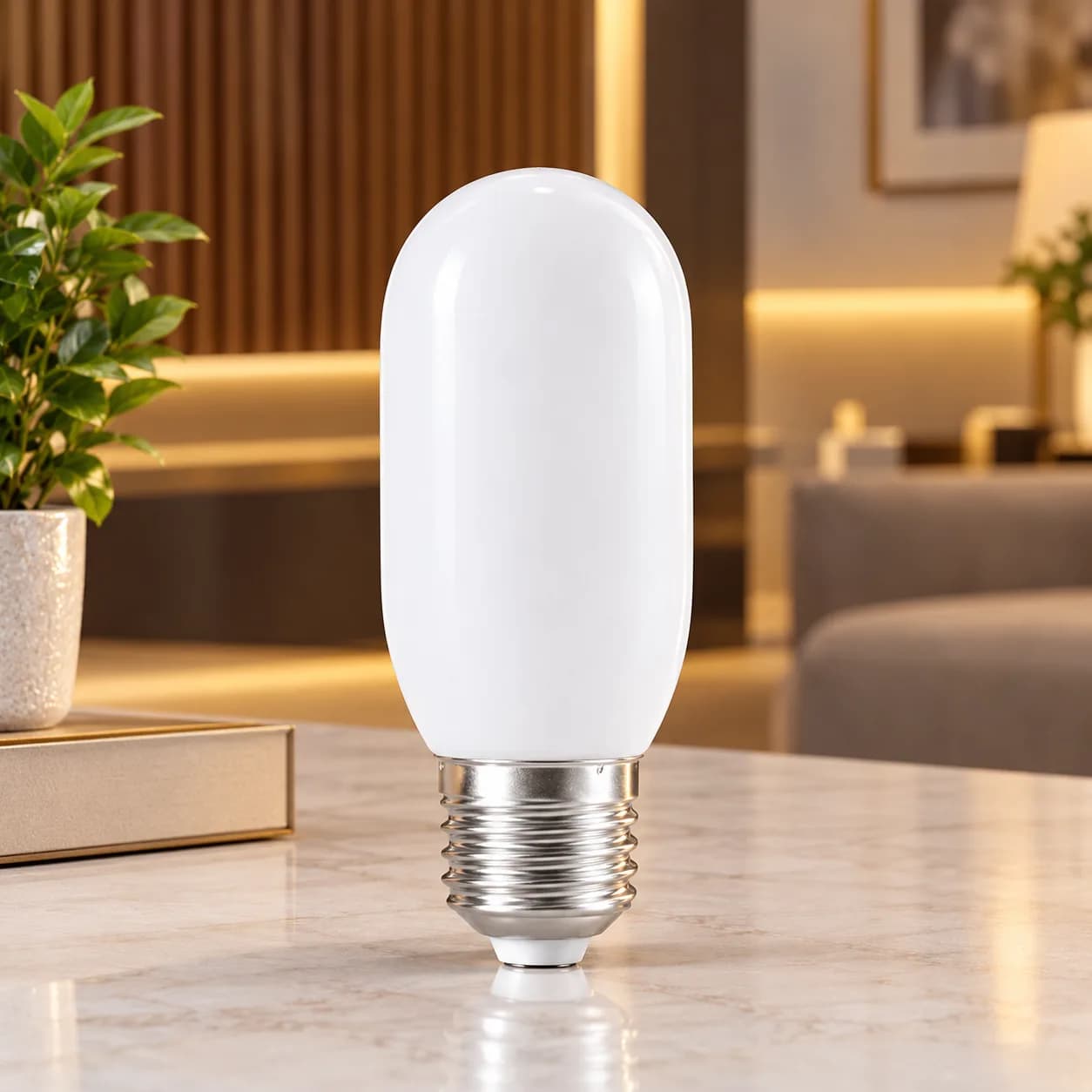 لمبة FSL LED ديكورية بتصميم أبيض مستدير